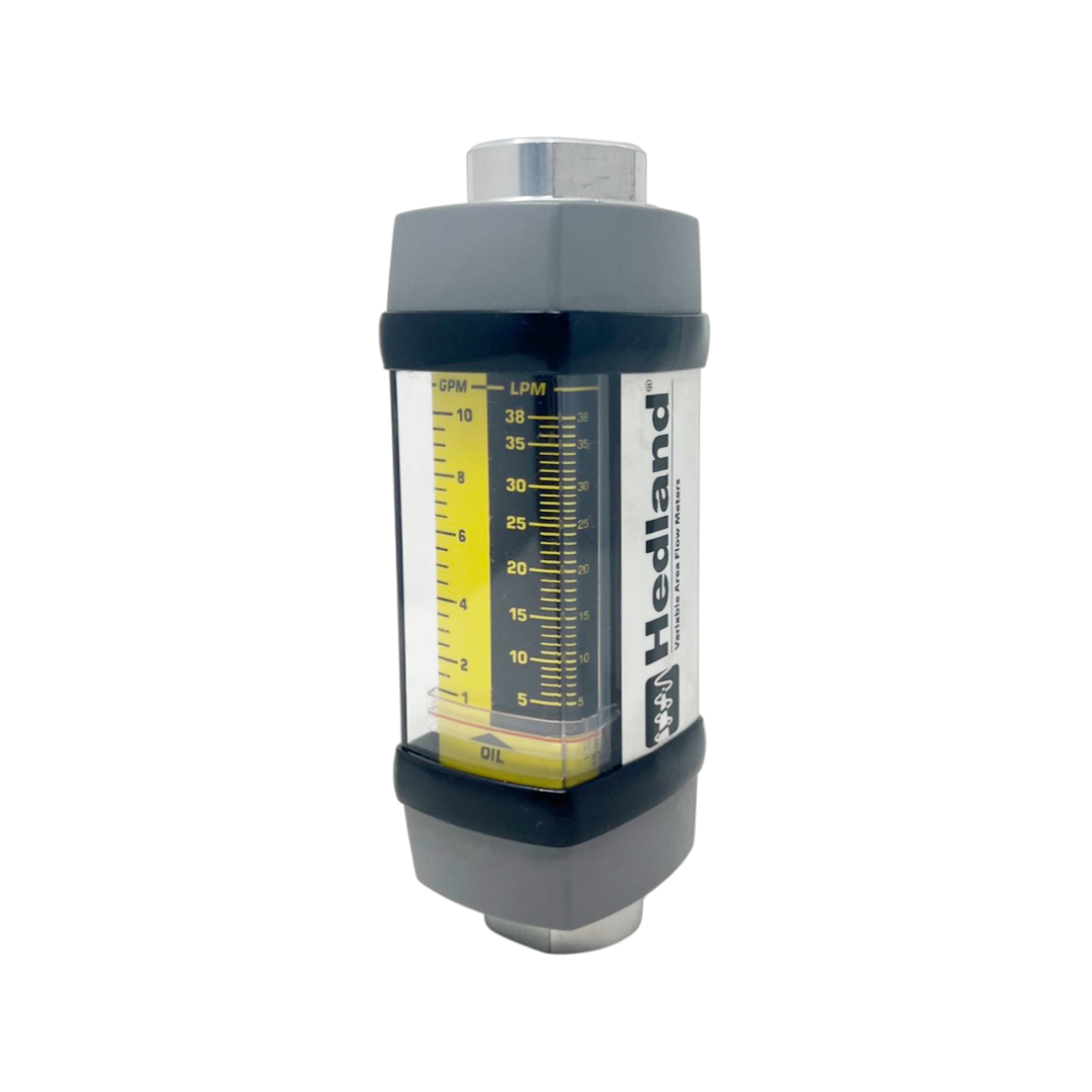 H601A-010 : Hedland 3500psi Aluminum Flow Meter for Petroleum Fluid, 1/2 NPT, 1 TO 10 GPM