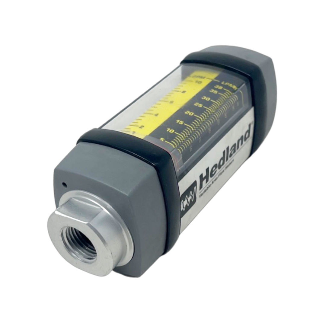 H601A-010RF : Hedland 3500psi Aluminum Flow Meter for Petroleum Fluid, 1/2 NPT, 1 to 10 GPM