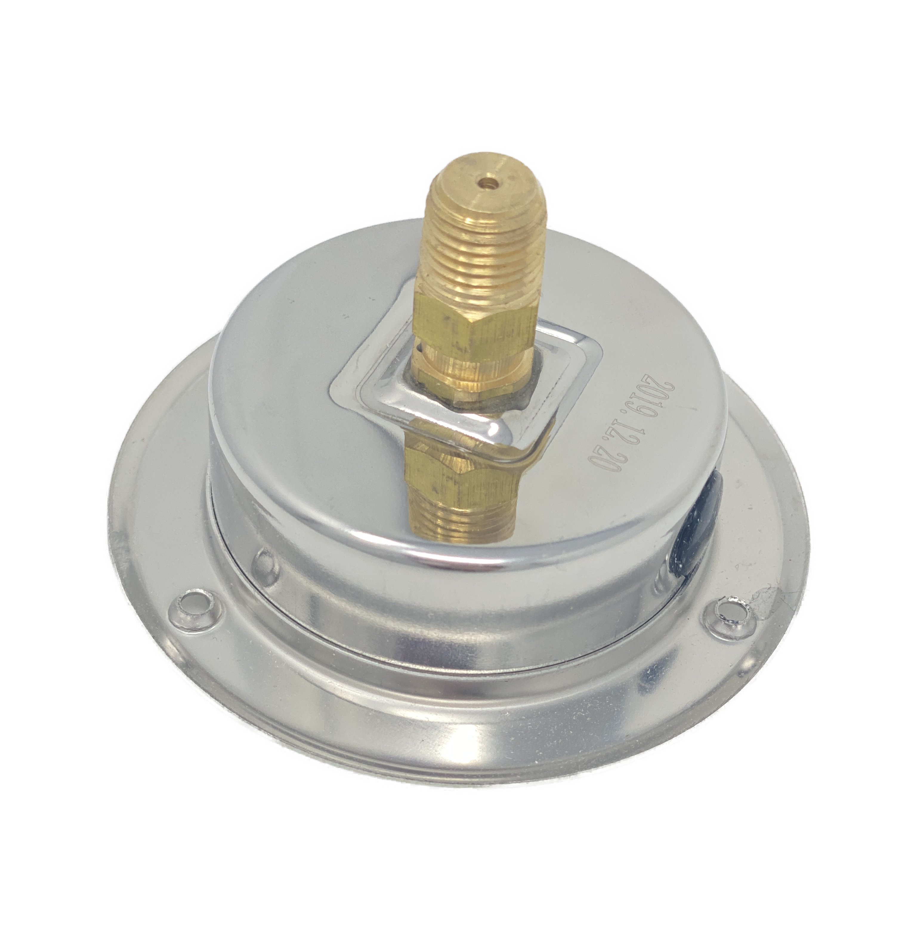 OHI-G-2.5-10K-F : OneHydraulics 2.5 Face Pressure Gauge, 0-10,000psi Pressure Range, 1/4 NPT,Panel Flange