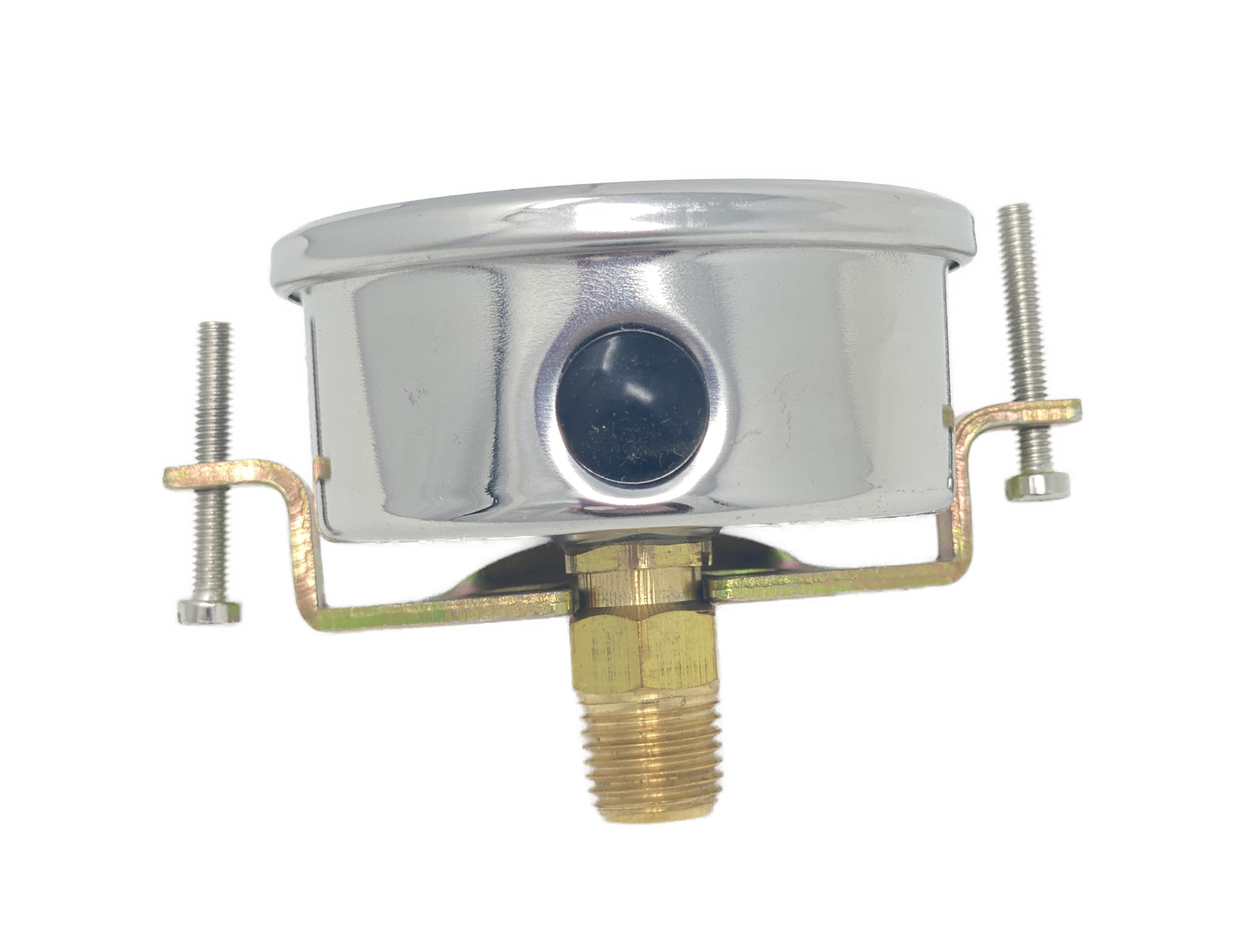 OHI-G-2.5-10K-U : OneHydraulics 2.5 Face Pressure Gauge, 0-10,000psi Range, 1/4 NPT, Panel Clamp Style