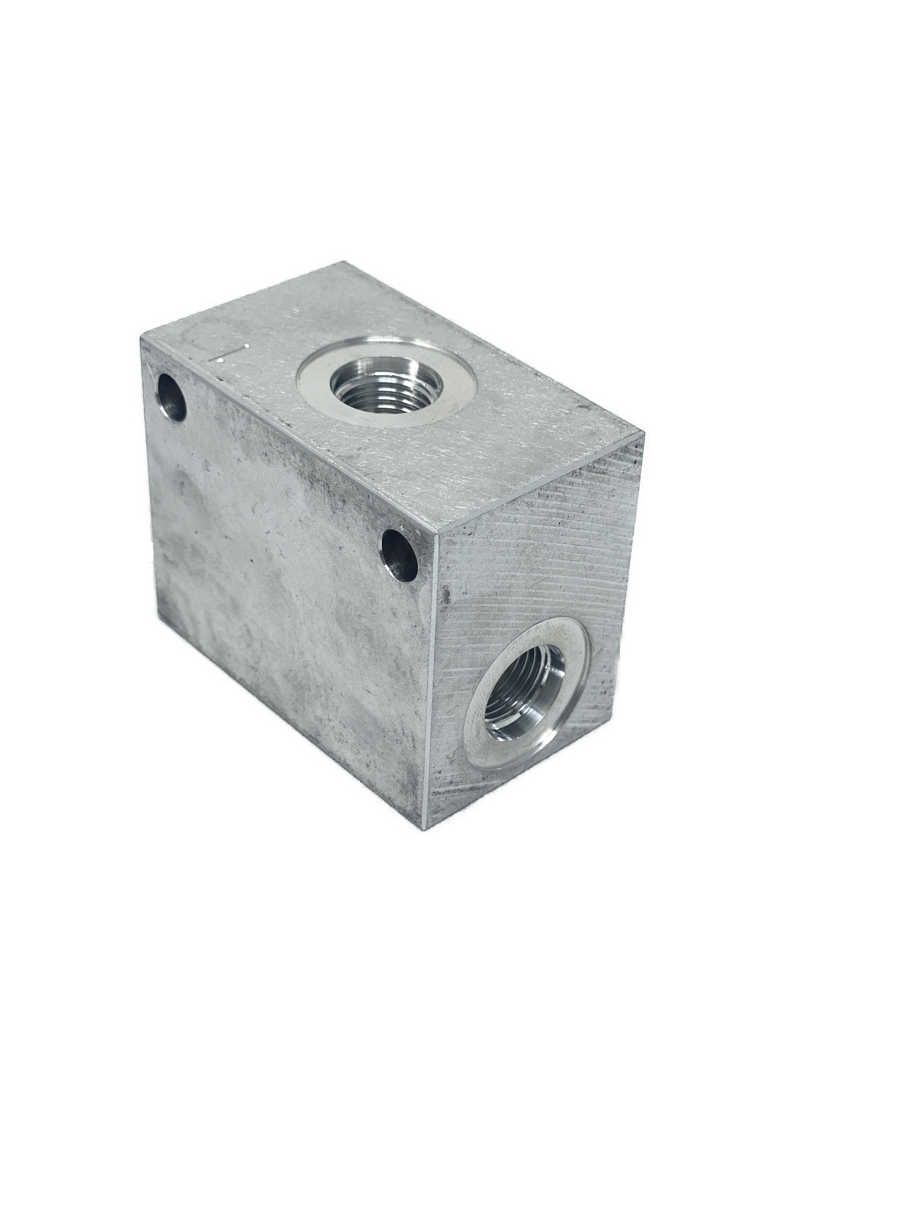 AC102CB6S : Daman Common Cavity Body, C-10-2 Cartridge Cavity, #6 SAE (3/8") Port Connections, 3000psi Rated, Aluminum, Without Gauge Port