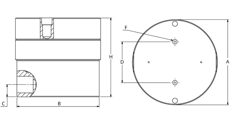 JVHS30BBVAS : AW-Lake 15000psi 316 Stainless Steel / DIN 1.4404 Positive Displacement Gear Flow Meter, 0.375 (3/8") MP AUTOCLAVE Process Port, 2x M14x1.5 Electrical Port, 0.1 to 7.0 GPM