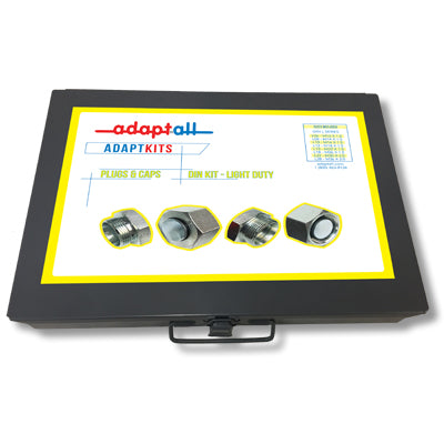 KIT-PL&CP-DIN-L : ADAPTALL DIN PLUG & CAP KIT - LIGHT