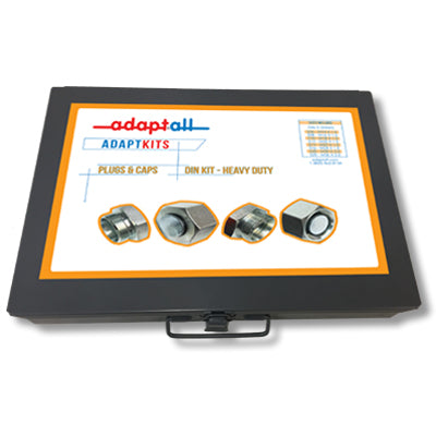 KIT-PL&CP-DIN-S : ADAPTALL DIN PLUG & CAP KIT - HEAVY