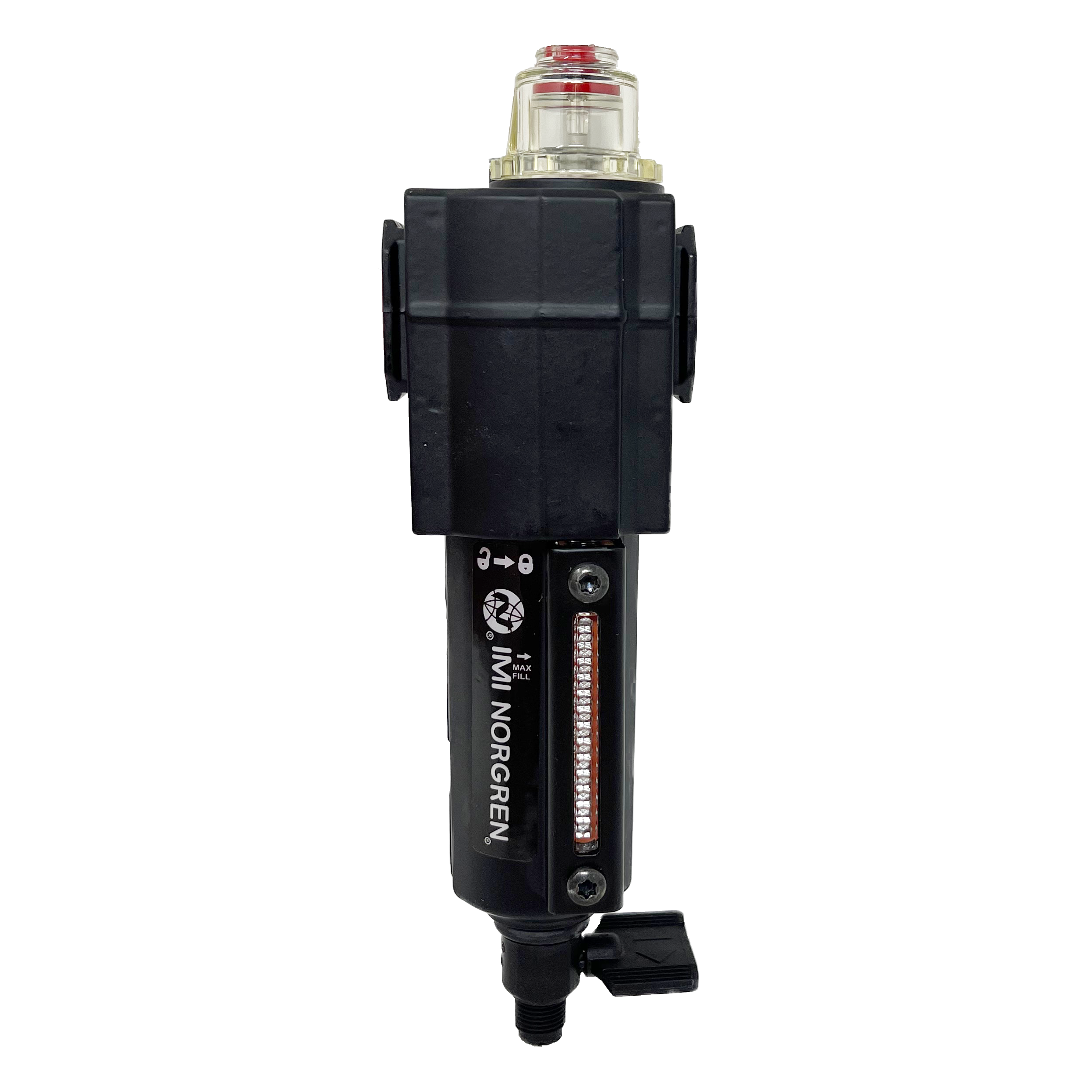 L72M-2AP-QDN : Norgren Excelon Lubricator, Micro-Fog, 1/4" NPT, Manual Drain, Metal Bowl