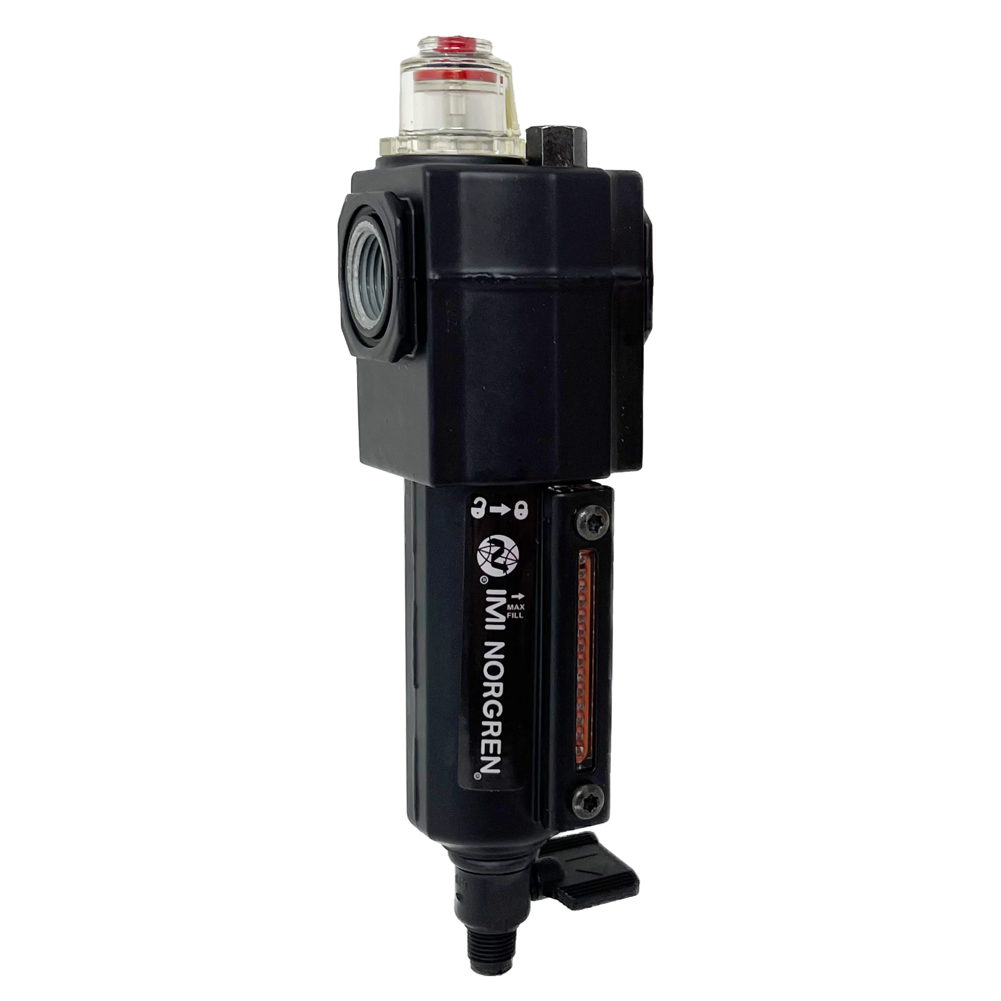 L72M-3AP-QDN : Norgren Excelon Lubricator, Micro-Fog, 3/8" NPT, Manual Drain, Metal Bowl