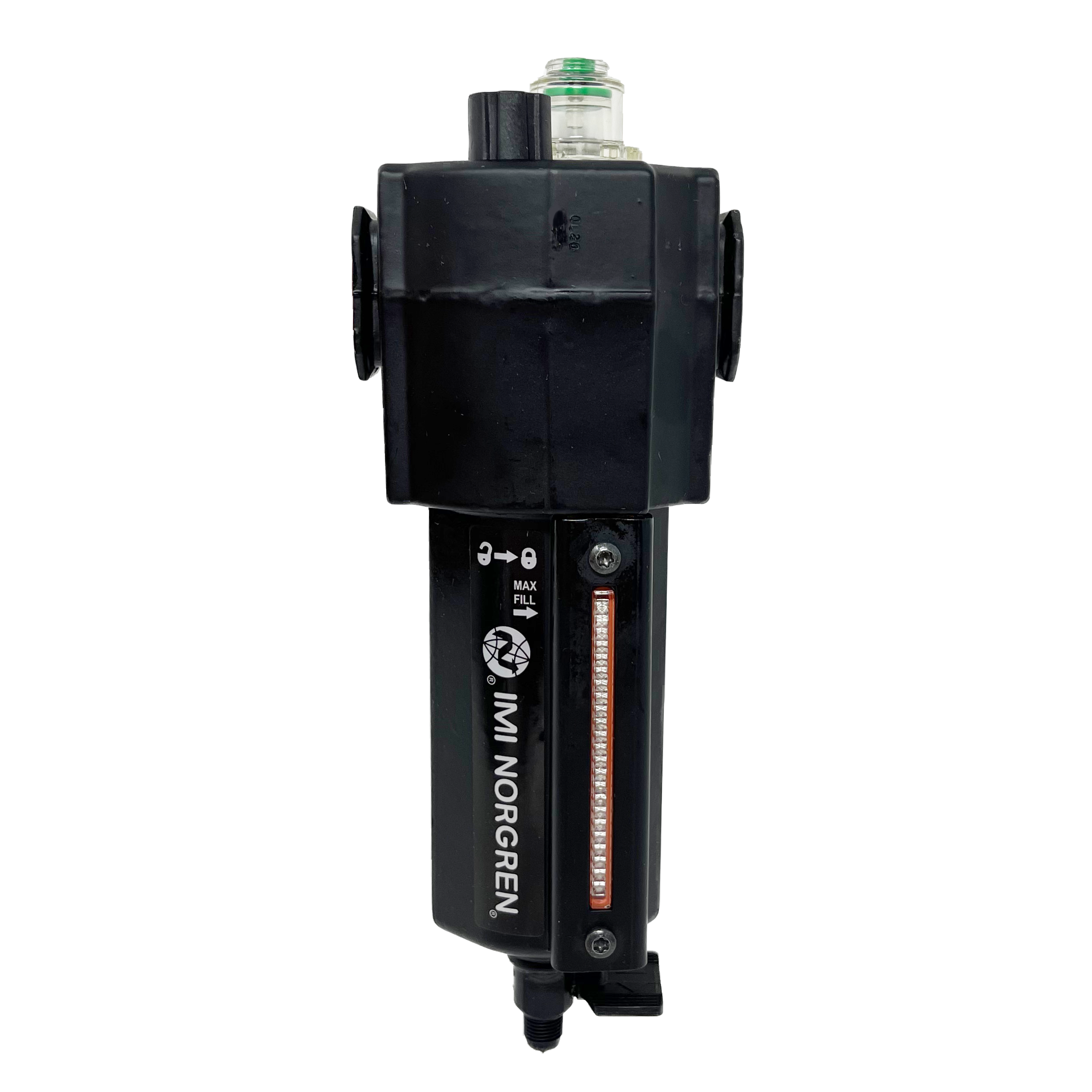 L74C-4AP-QDN : Norgren Excelon Lubricator, Oil-Fog, 1/2" NPT, Manual Drain, Metal Bowl