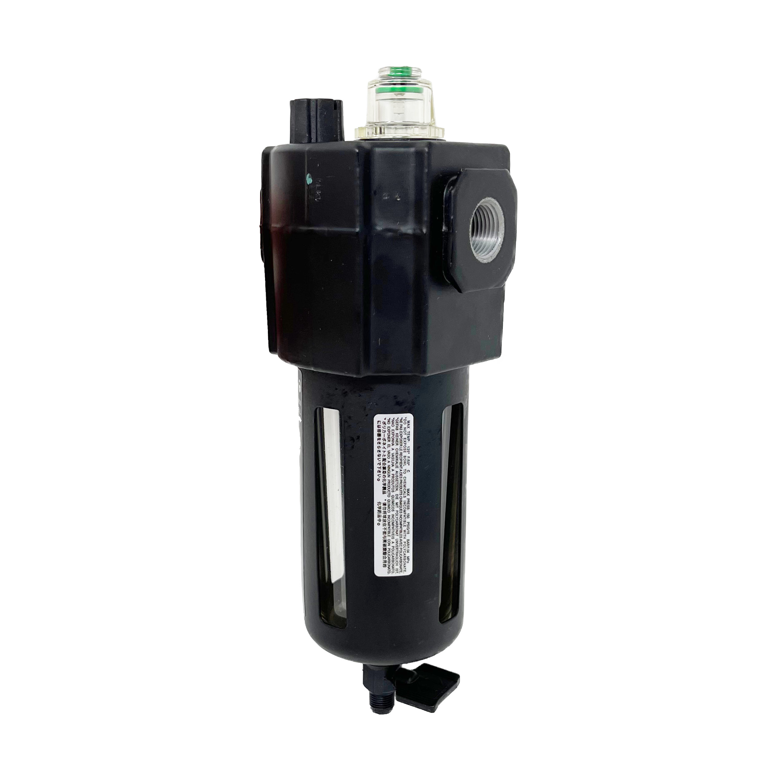 L74C-3AP-QPN : Norgren Excelon Lubricator, Oil-Fog, 3/8" NPT, Manual Drain, Transparent Bowl with Guard