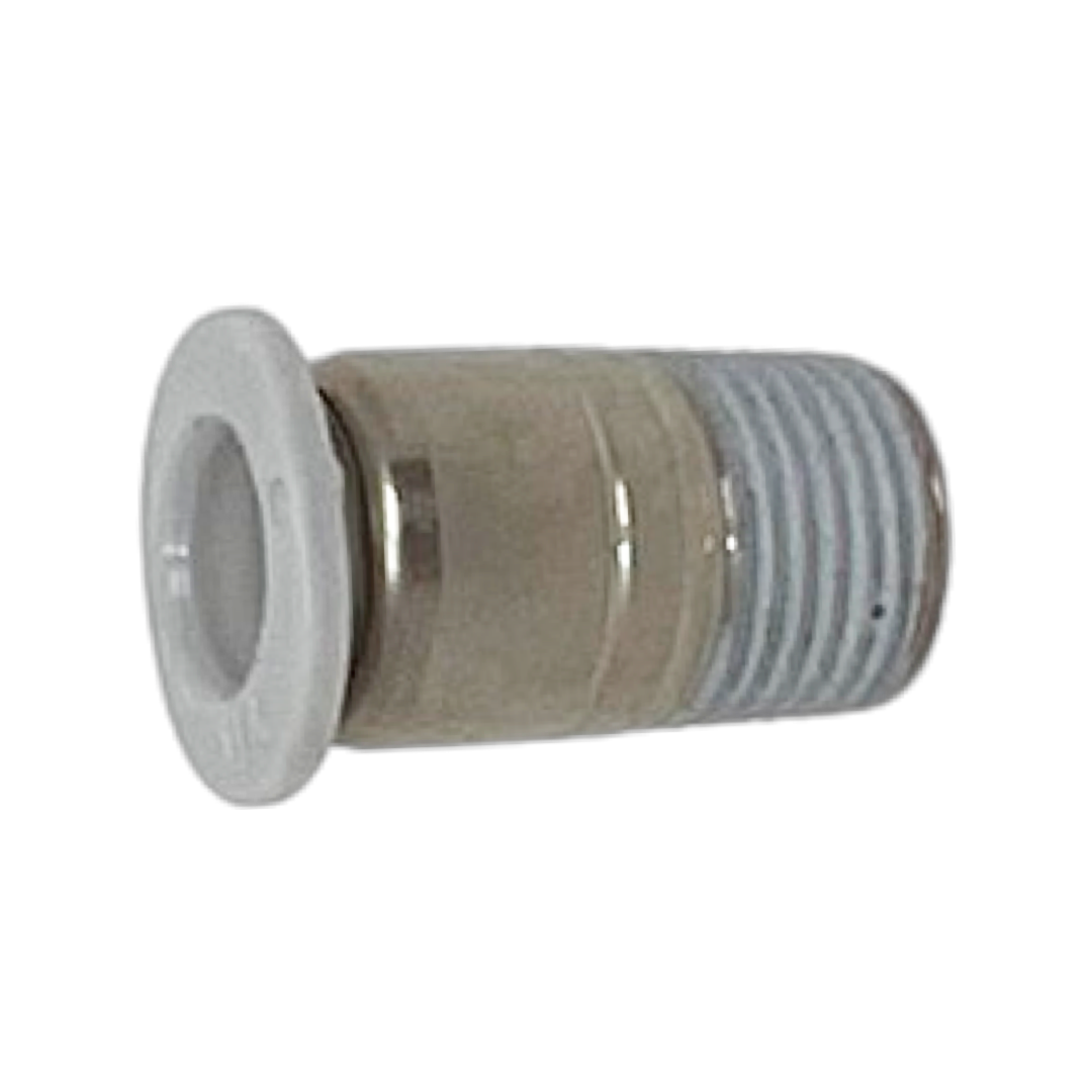 M242A0418-10PACK : Norgren Straight adapter (internal hex only), 1/4 tube O/D, 1/8 NPT thread