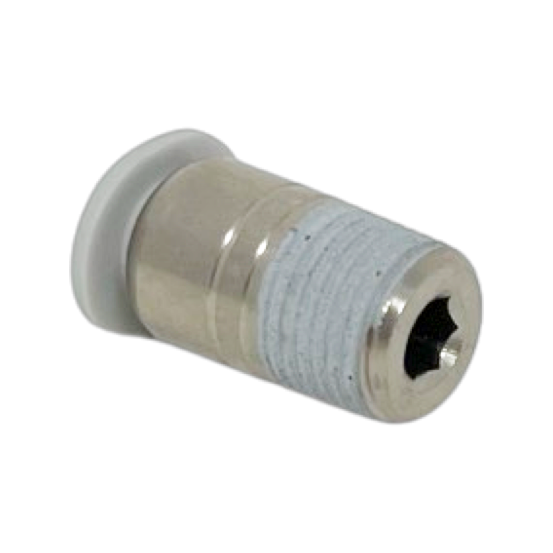M242A0418-10PACK : Norgren Straight adapter (internal hex only), 1/4 tube O/D, 1/8 NPT thread