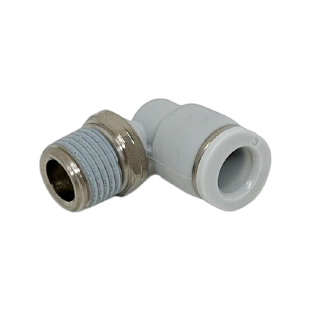 M24470418-10PACK : Norgren 90-Degree Swivel Elbow Adapter, 1/4 tube O/D, 1/8 NPT thread