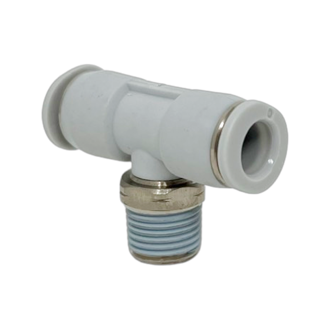 M24670216-10PACK : Norgren Swivel Tee Adapter, 5/32 tube O/D, 1/16 NPT thread