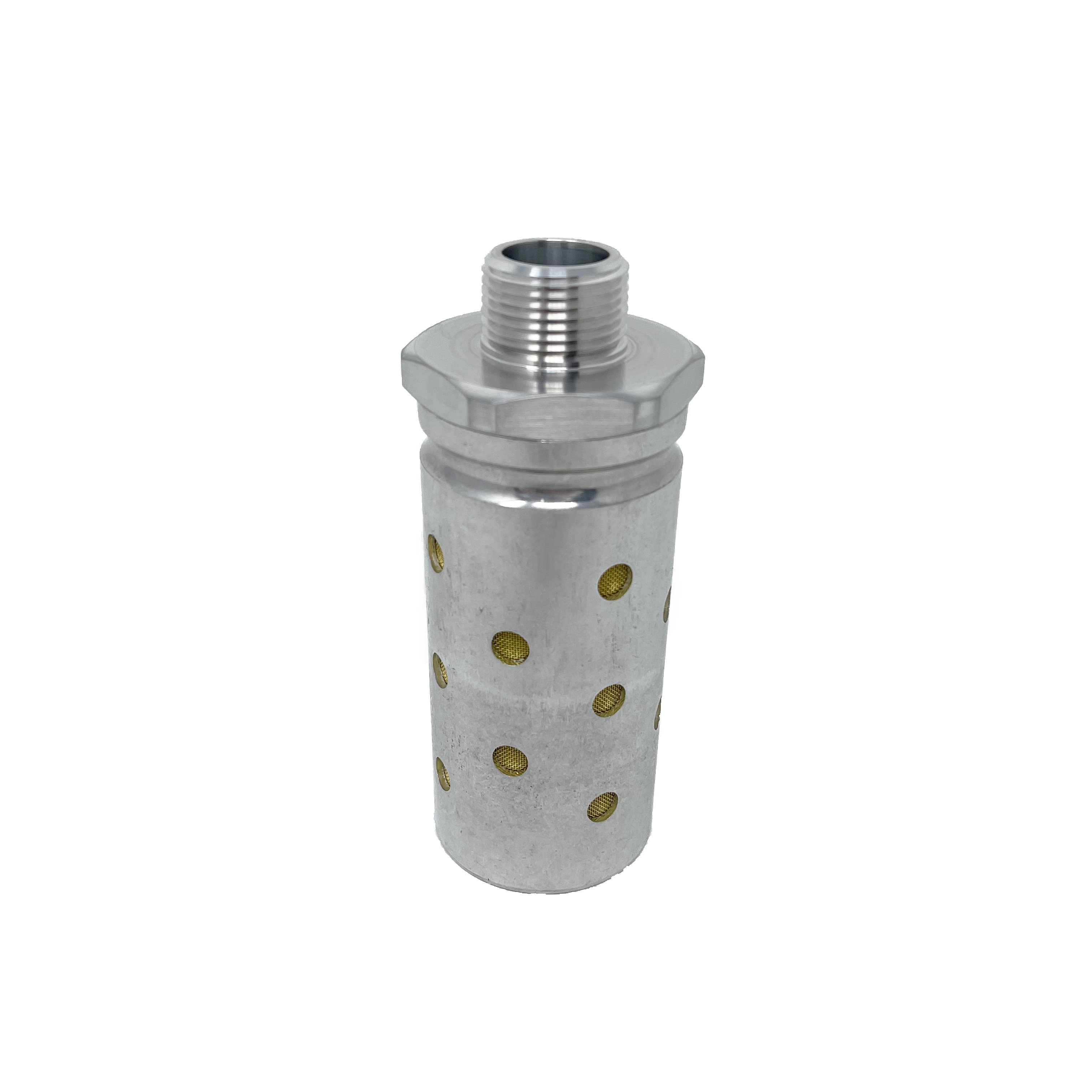 MB006A : Norgren Quietaire Series, heavy duty muffler, 3/4 NPT male thread, brass wire element