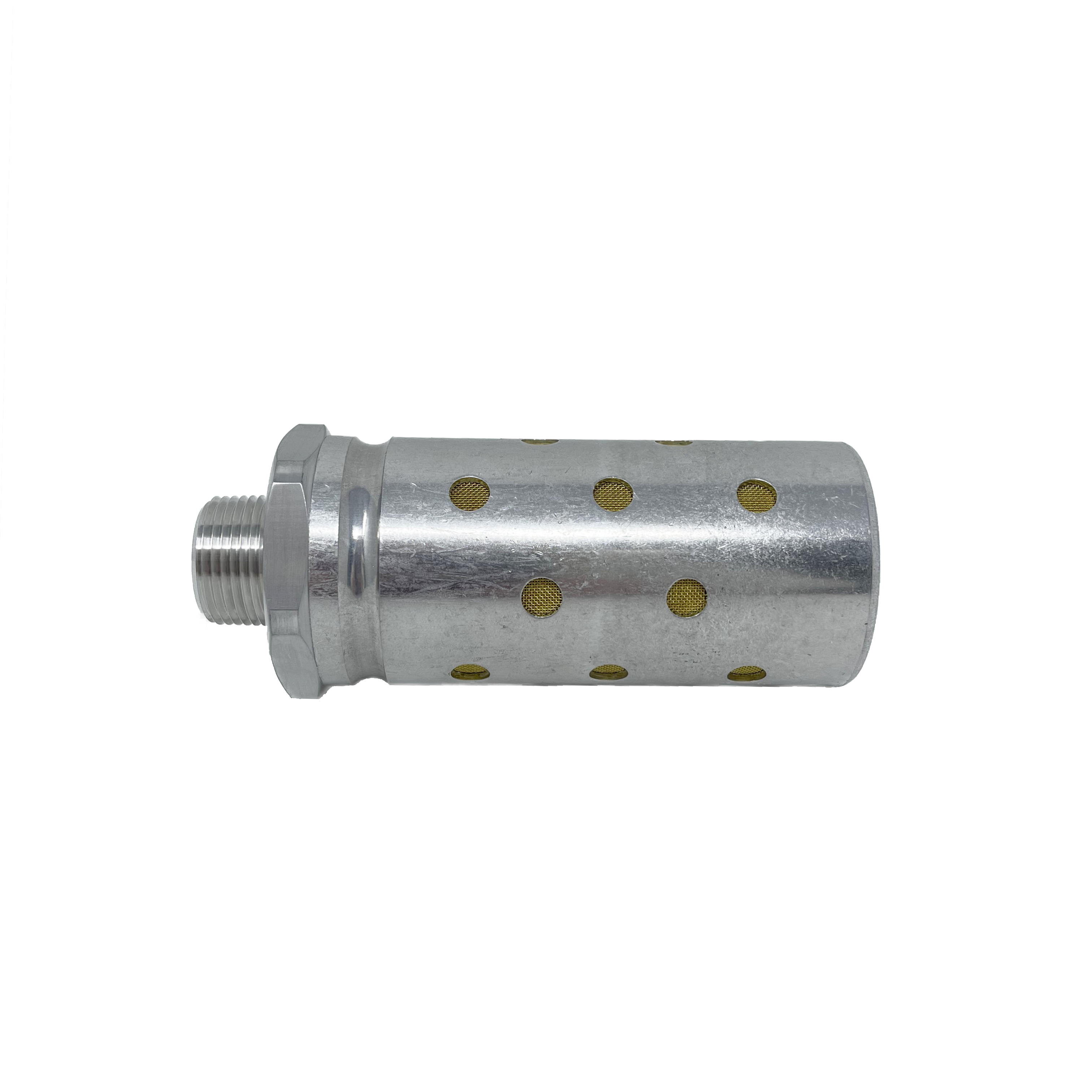 MB006A : Norgren Quietaire Series, heavy duty muffler, 3/4 NPT male thread, brass wire element