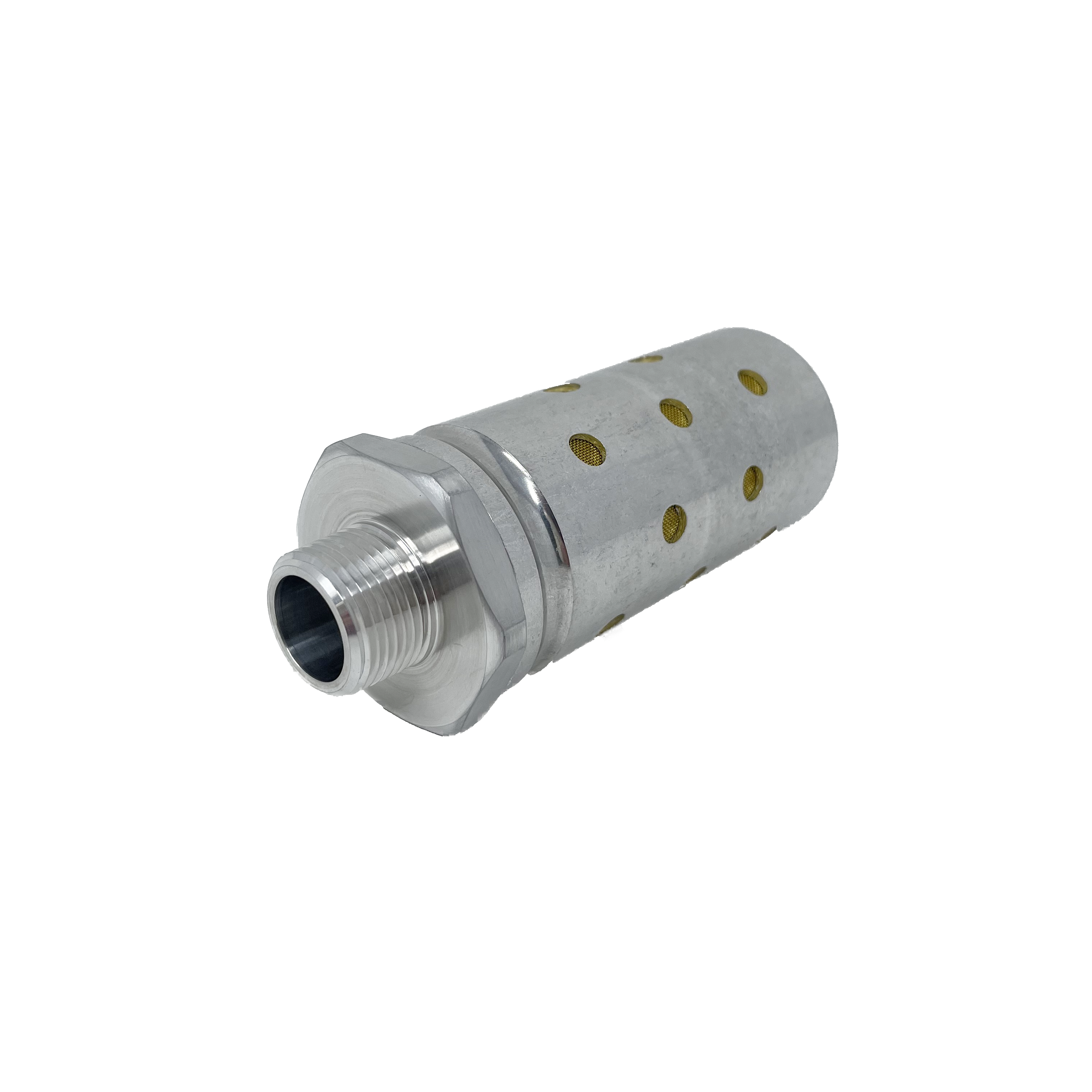 MB006A : Norgren Quietaire Series, heavy duty muffler, 3/4 NPT male thread, brass wire element