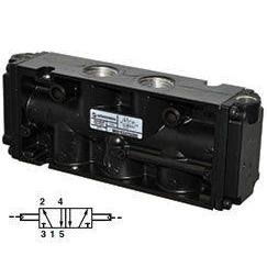 MN01CGA23A000 : Norgren Nugget 500 Series Two-Position, Five-Way Air Actuated, Air Return 1/2 inch NPT ported valve