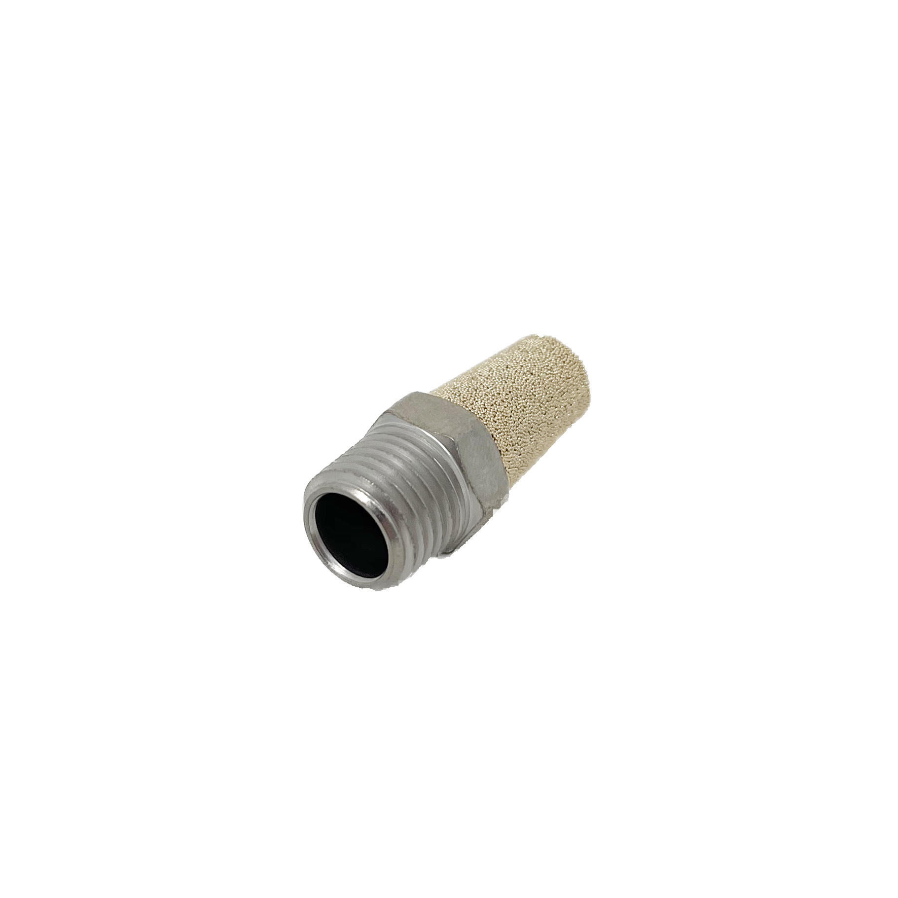 MS002A : Norgren Quietaire Series, sintered bronze muffler, 1/4 NPT male thread