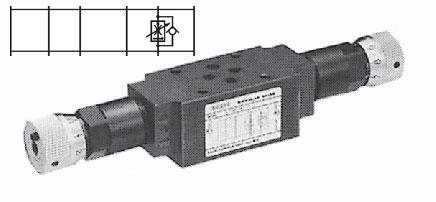 OCF-G01-A40-Y-30 : Nachi D03 Flow Control, D03 (NG6), 10.5GPM, 3625psi, Compensated, Hand Screw, Fine Meter Out Control, Throttle Line A