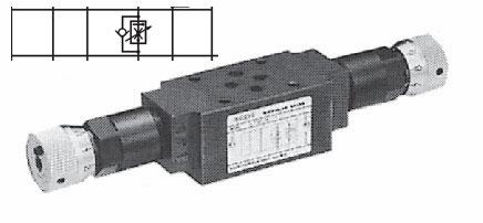 OCF-G03-B60-X-J50 : Nachi D05 Flow Control, D05 (NG10), 15.8GPM, 3625psi, Compensated, Hand Screw, Fine Meter In Control, Throttle Line B