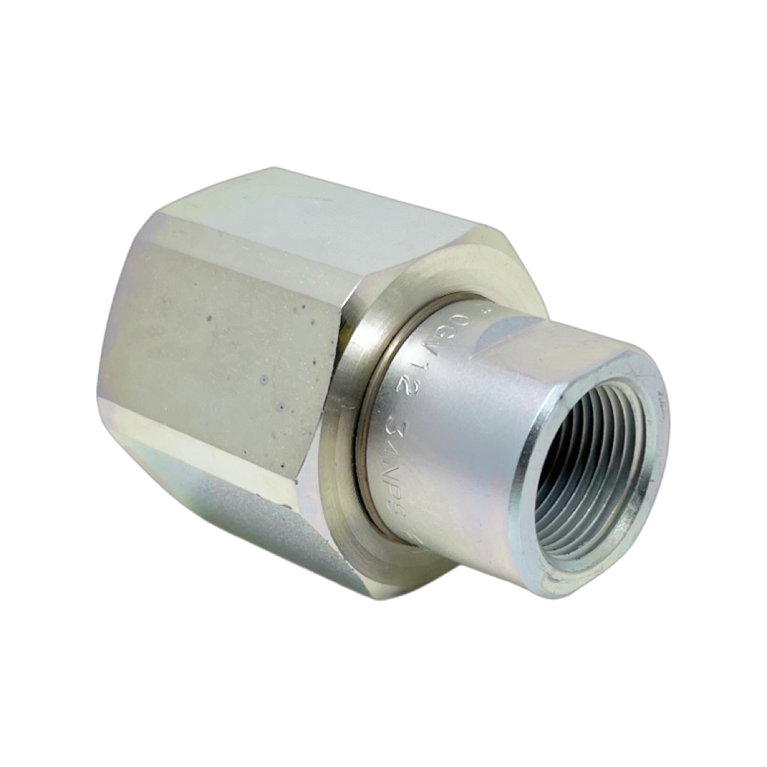OGV12 34NPS F : Faster Quick Disconnect, Female 3/4" Coupler, 0.75 (3/4") NPSF Connection, 5076psi MAWP, 31.7 GPM, Screw to Connect Style, Connection Under Pressure Allowed Residual