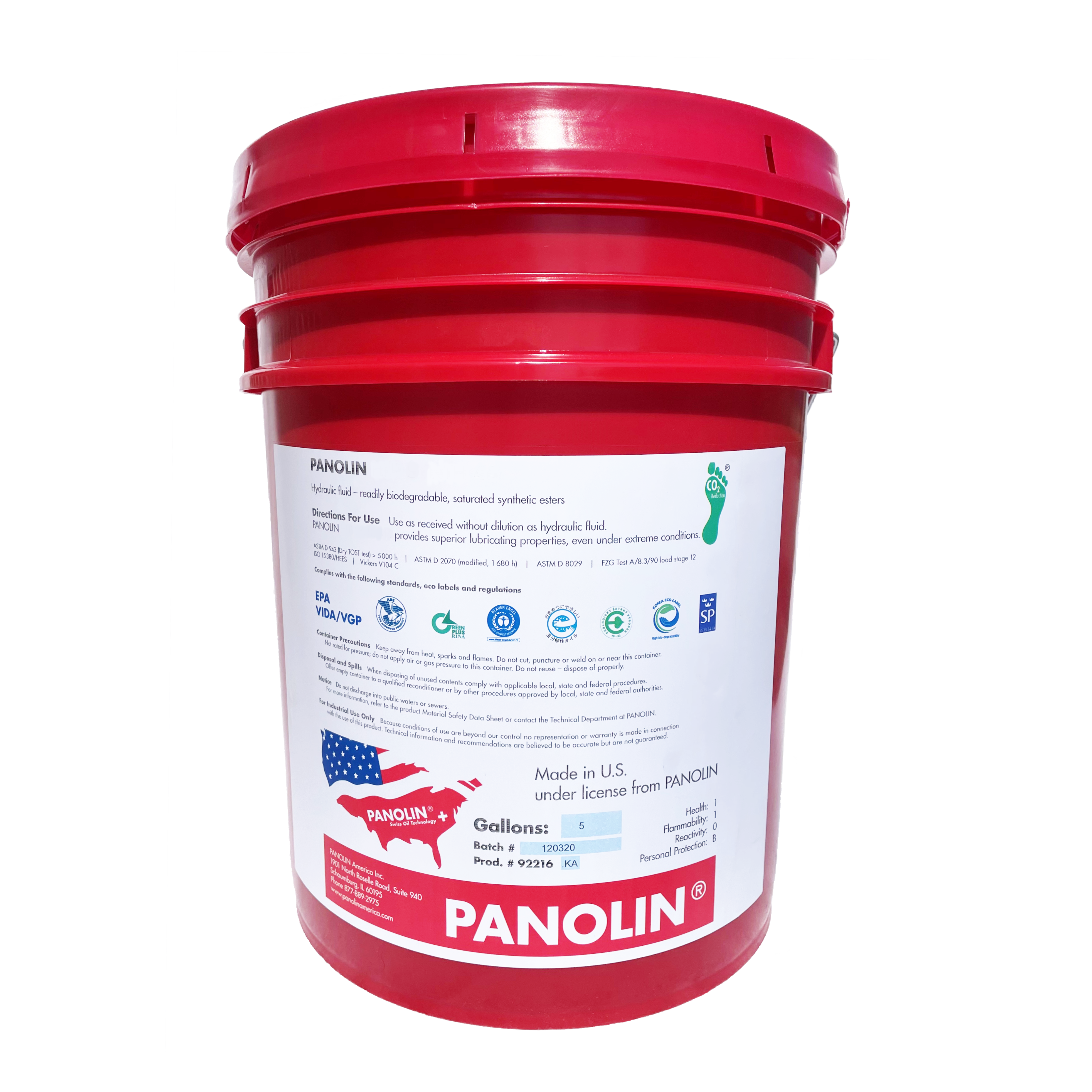 34548.KA : Panolin SPRINT 68, 5 Gallon Pail, Viscosity ISO VG 68 **Call for Price**