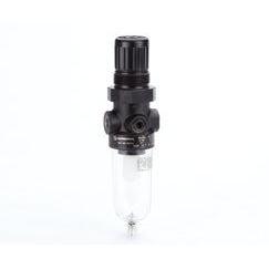 B07-205-M1MA : Norgren B07 miniature filter/regulator, Metal Bowl, Relieving, Without Gauge, Manual Drain, 5-Micron, 5 to 145psi