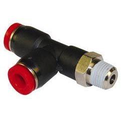 C01680618-10PACK : Norgren Swivel Side Tee Adaptor, 6mm tube O/D, 1/8 ISO R thread