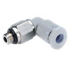 M01470418-10PACK : Norgren 90-Degree Swivel Elbow Adaptor, 4mm tube O/D, 1/8 ISO R thread