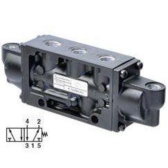 K81EA00KACKAC : Norgren Nugget 200 Series 3-Position, 5-Way Air Actuated, Air Return, 3/8 inch NPT ported valve