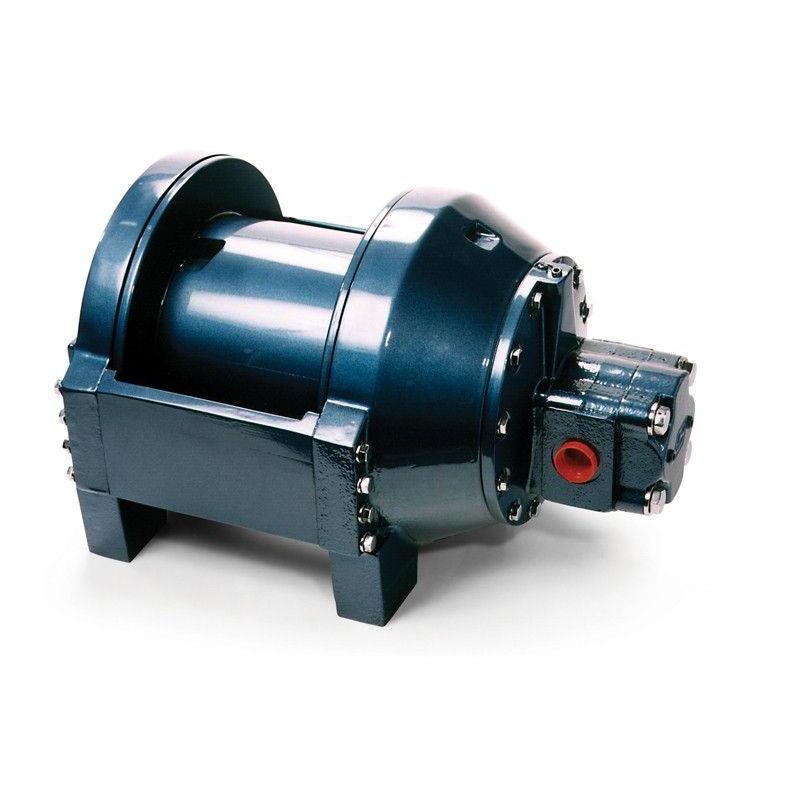 PL8-6-30-2 : Pullmaster Planetary Hydraulic Winch, Equal Speed, 7,000lb Bare Drum Pull, Auto Brake, CW, 37GPM Motor, 9.63" Barrel x 10.0" Length x 14.13" Flange