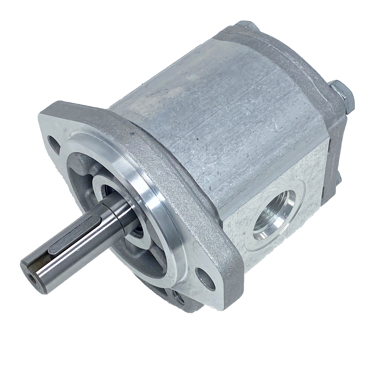 PLP20.20D0-49S1-LOD/OC-N-EL : Casappa Polaris Gear Pump, 21.14cc, 2900psi Rated, 3000RPM, CW, 3/4" Bore x 3/16" Key Shaft, SAE A 2-Bolt Flange, 0.75 (3/4") #12 SAE Inlet, 0.625 (5/8") #10 SAE Outlet, Aluminum Body & Flange