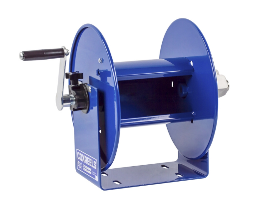 112P-3-8 : Coxreels 112P-3-8 Hand Crank Hose Reel for breathing air and clean fluids, 3/8" ID, 100' capacity, NO HOSE, 4000psi