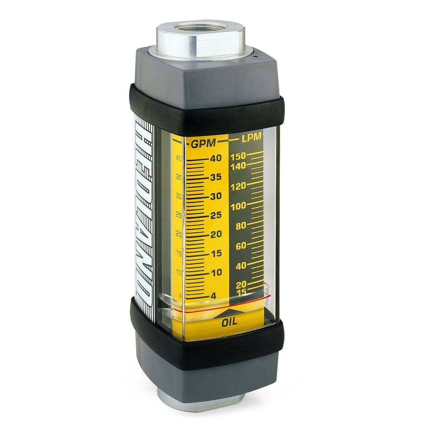 H700S-002 : Hedland 5000psi Stainless Flow Meter for Petroleum Fluid, #12 SAE (3/4), 0.2 to 2.0 GPM