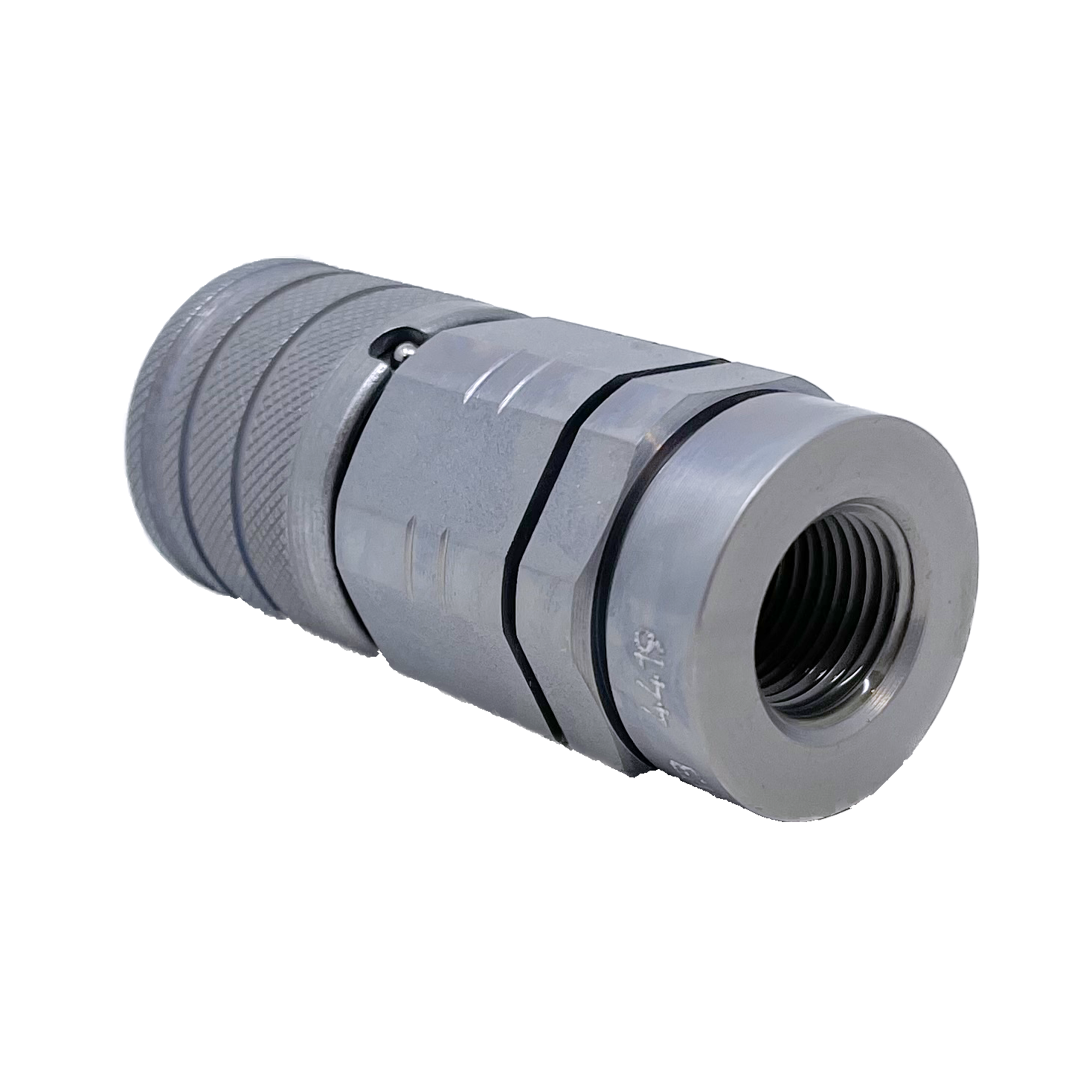 QRC-FF-10-F-NF06-BT-W3 : Stauff Quick Disconnect, Female Coupler ONLY, ISO 16028, 3/8 NPTF, Size 10, 5076psi, Steel, Mates with male part number 6100074518