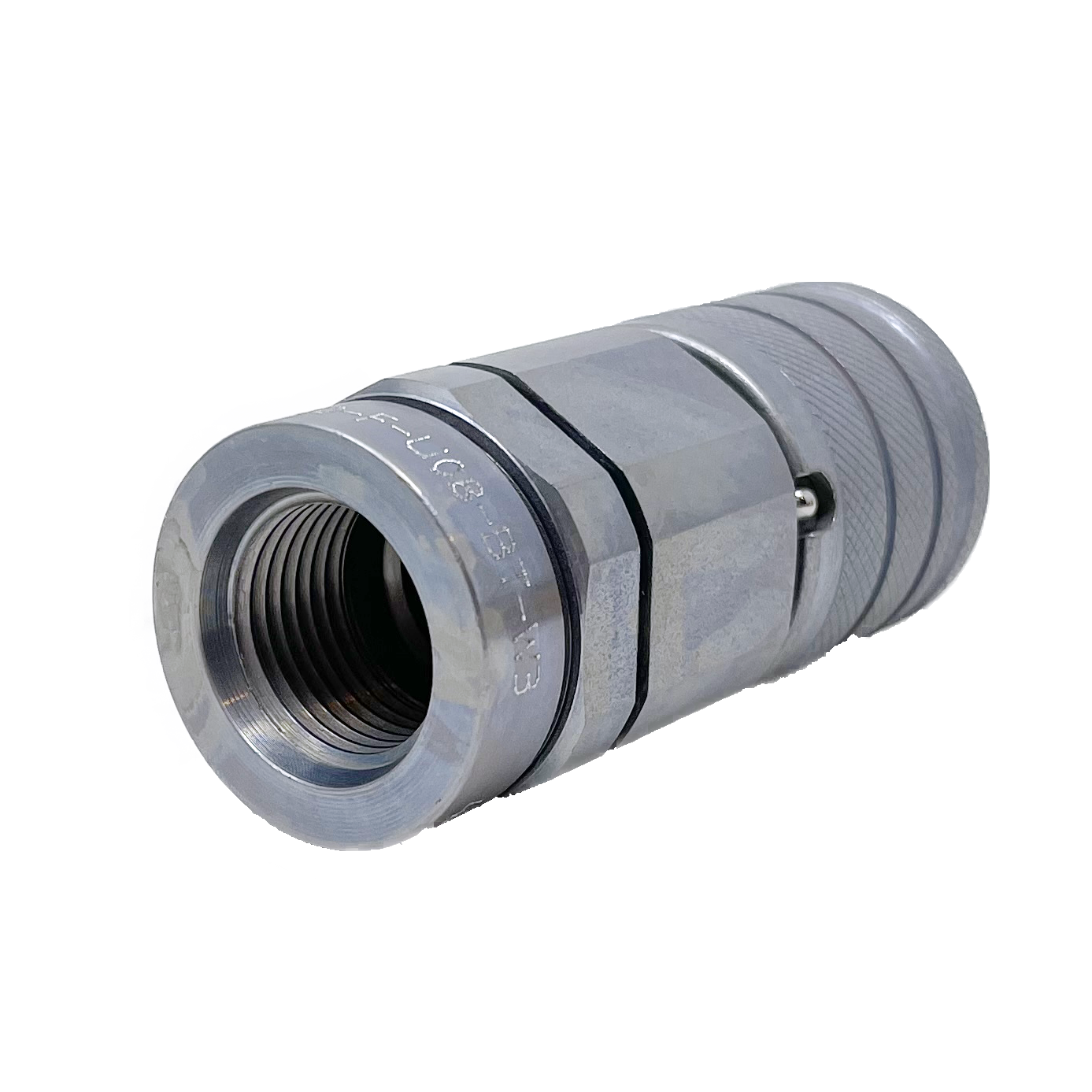 QRC-FF-10-F-U08-BT-W3 : Stauff Quick Disconnect, Female Coupler ONLY, ISO 16028, -08 (1/2") FORB, Size 10, 5076psi, Steel, Mates with male part number 6100074520