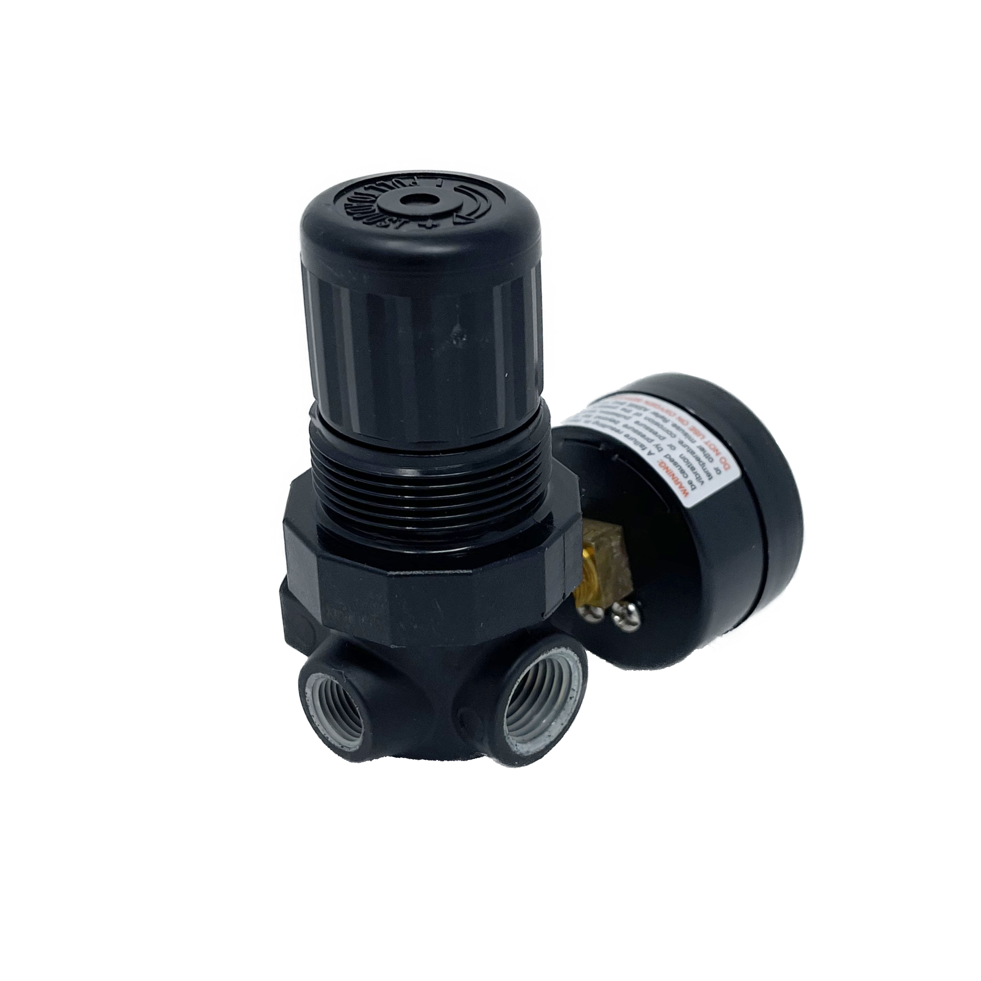 R07-100-RGKA : Norgren R07 Series Mini regulator, 1/8" NPT, Relieving, with Gauge, 5 to 100psi Range