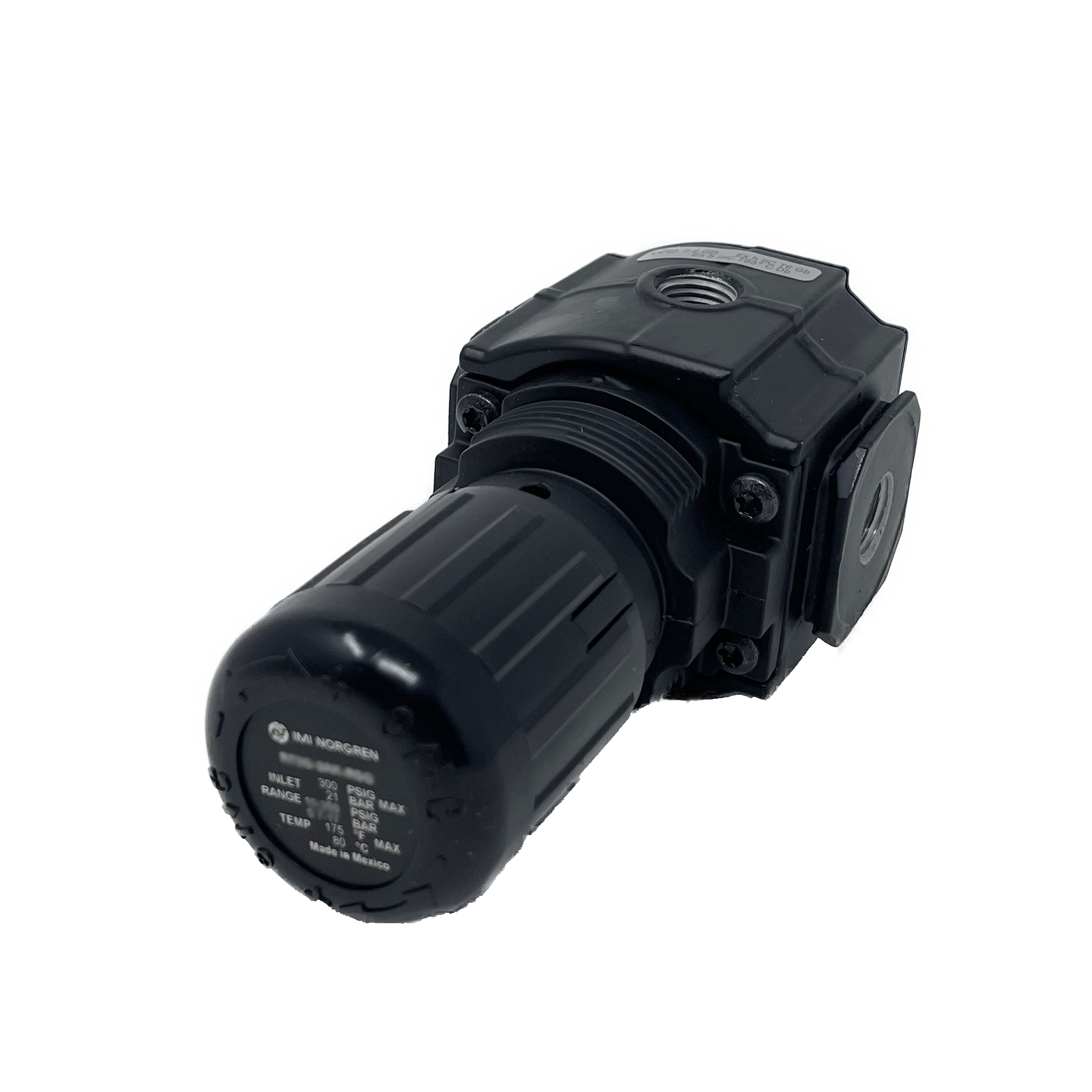 R73G-3AK-RMN : Norgren Excelon Regulator, 3/8" NPT, Knob Adjust, Relieving, 5-150psi, No Gauge