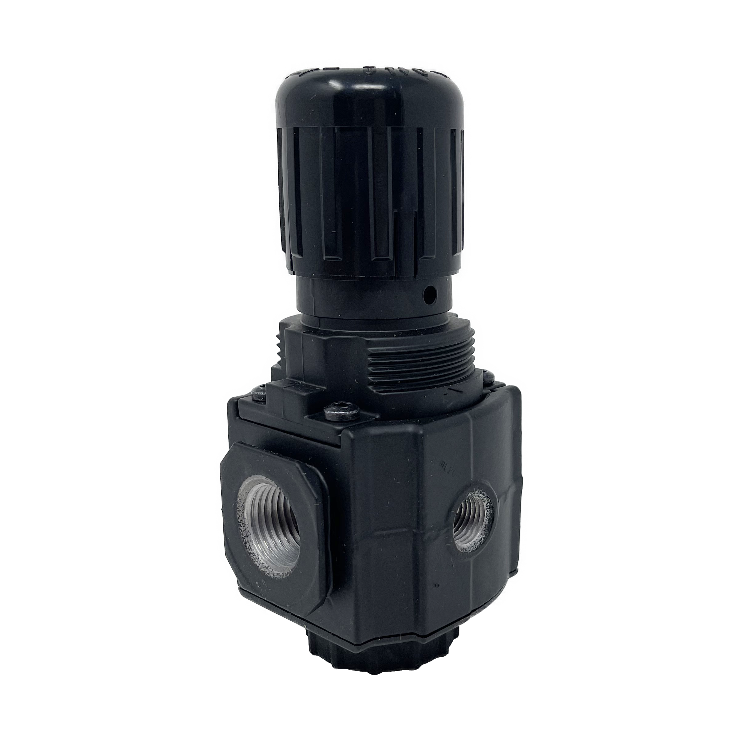 R73G-4AK-RMG : Norgren Excelon Regulator, 1/2" NPT, Knob Adjust, Relieving, 5-150psi, with Gauge