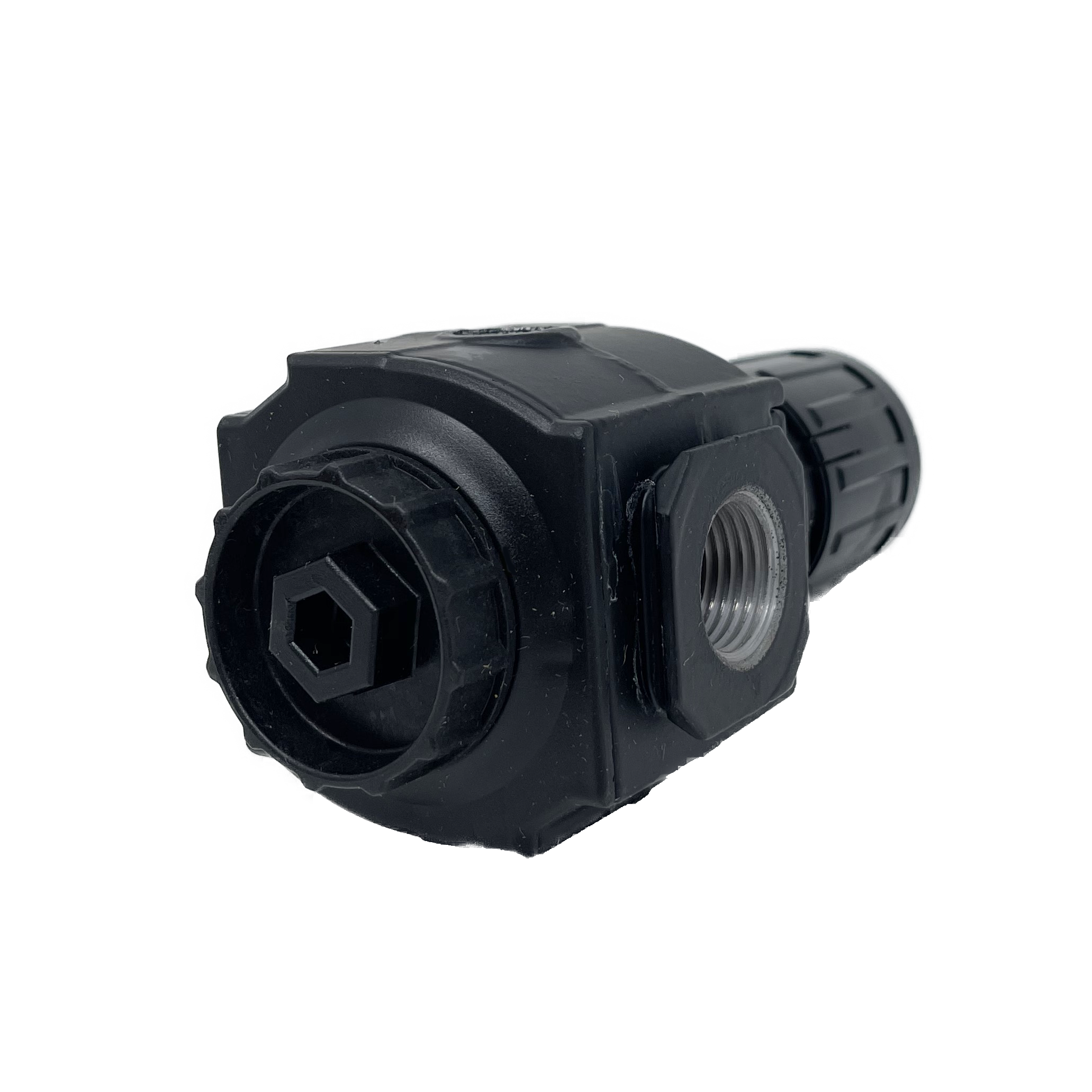 R73G-4AK-RMG : Norgren Excelon Regulator, 1/2" NPT, Knob Adjust, Relieving, 5-150psi, with Gauge