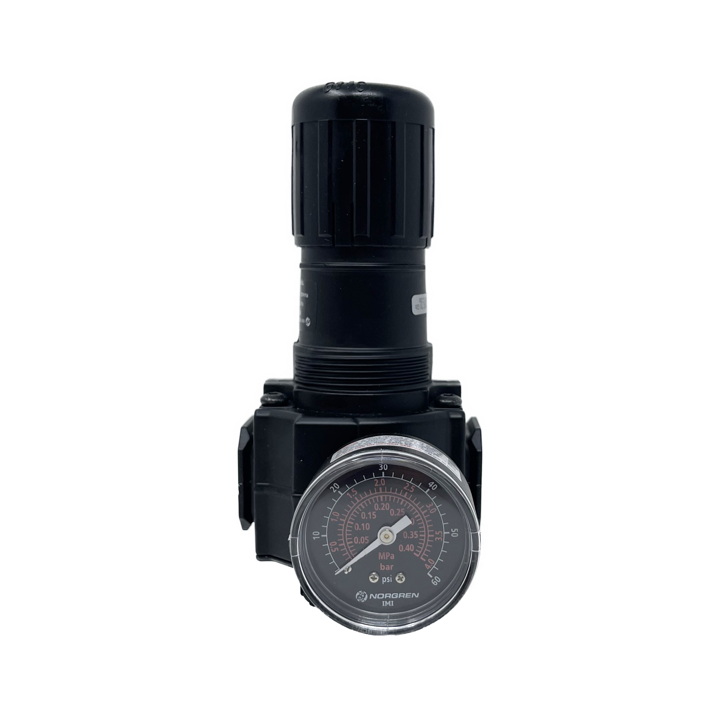 R74G-4AK-NFG : Norgren Excelon Filter, 1/2" NPT, Knob Adjust, Non-Relieving, 5-600psi, with Gauge