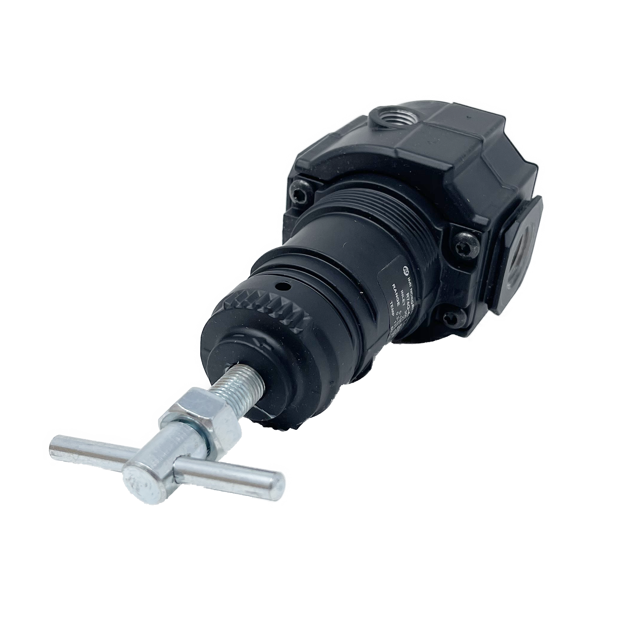 R74G-4AT-RMG : Norgren Excelon Filter, 1/2" NPT, T-Bar Adjust, Relieving, 5-150psi, with Gauge