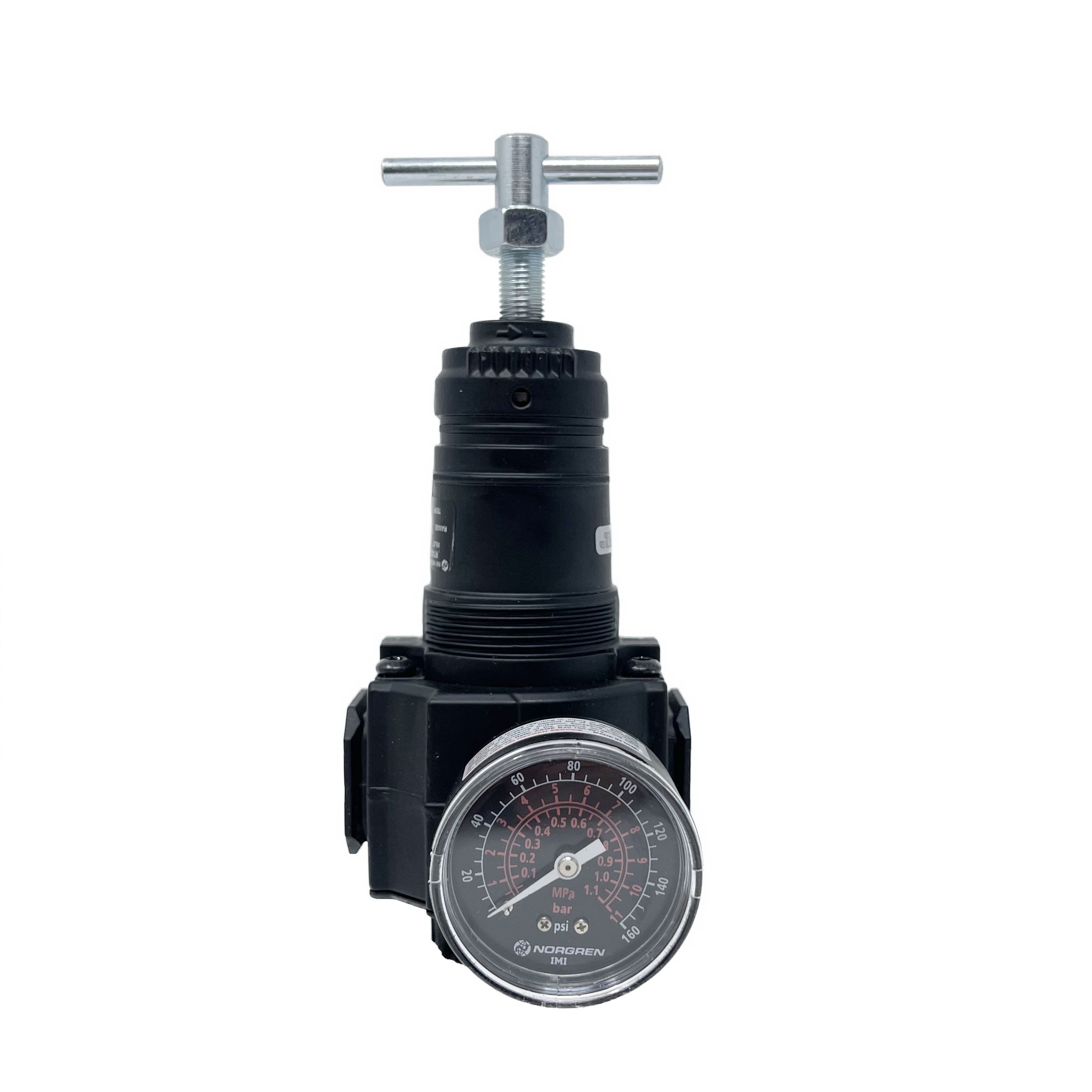 R74G-6AT-RMG : Norgren Excelon Filter, 3/4" NPT, T-Bar Adjust, Relieving, 5-150psi, with Gauge
