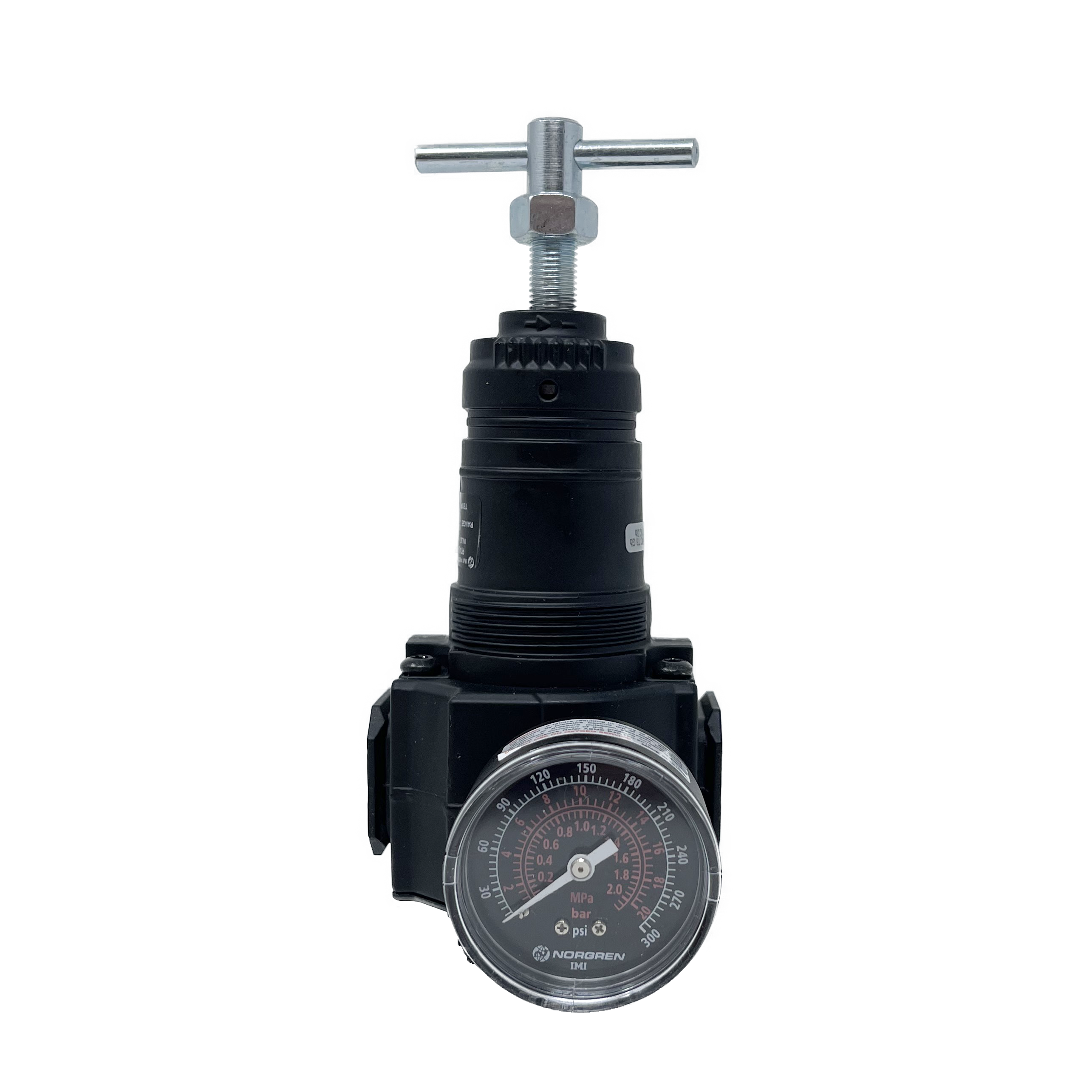 R74G-6AT-RSG : Norgren Excelon Filter, 3/4" NPT, T-Bar Adjust, Relieving, 10-250psi, with Gauge