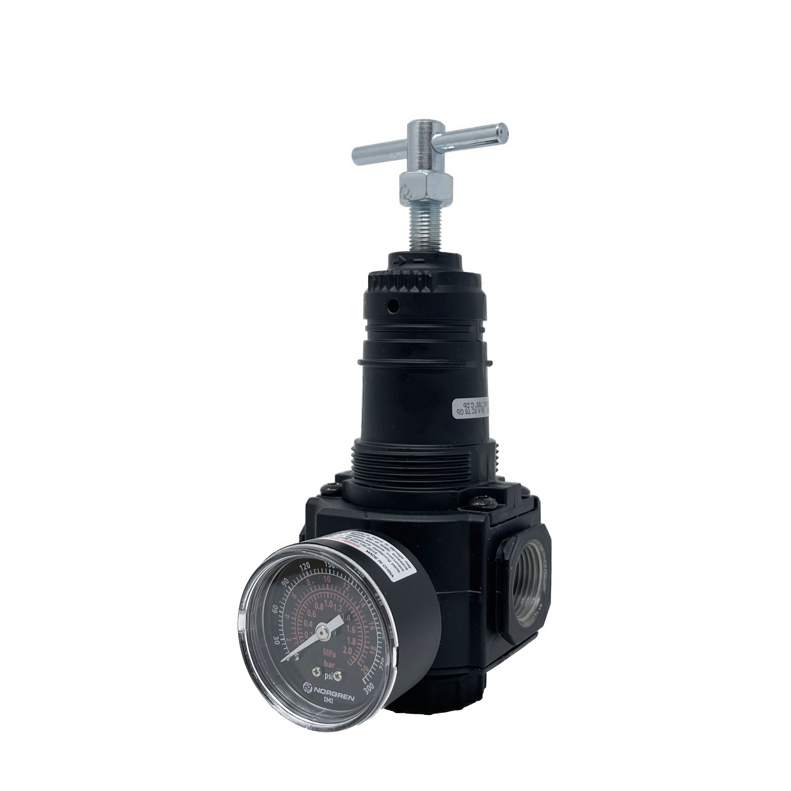 R74G-6AT-RSG : Norgren Excelon Filter, 3/4" NPT, T-Bar Adjust, Relieving, 10-250psi, with Gauge