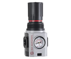 R84G-3AK-RMG : Norgren Excelon Plus Regulator, 3/8 PTF, 5 to 150psi outlet pressure range, with gauge