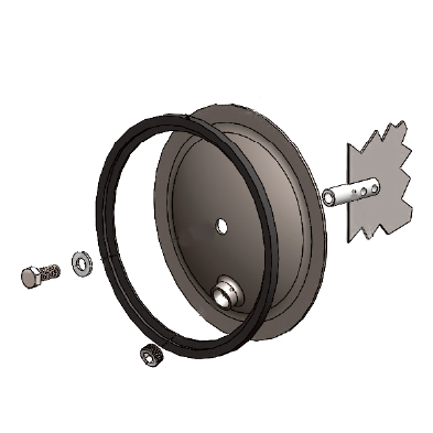 REC14KN : Magnaloy End Cover Kit for 12" End Cover, with 3/4" NPT Drain, Carbon Steel