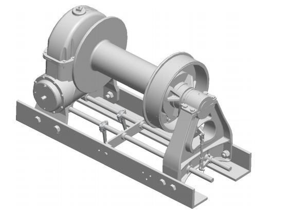 RN100WM-RFOMX : Tulsa Winch Rufnek-Series Worm Gear, 100,000 lbs Bare Drum Pull, 7 fpm Line Speed, 52,972 lbs Full Drum Pull, 14 fpm Full Line Speed, 7/8" - 487ft Capacity, Mechanical Clutch, No Hydraulic Motor