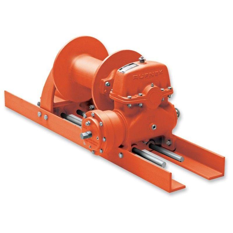 RN15WHRFOM3 : Tulsa Winch Rufnek-Series Worm Gear, 15,000 lbs Bare Drum Pull, 17 fpm Line Speed, 8,989 lbs Full Drum Pull, 30 fpm Full Line Speed, 7/16" - 269ft Capacity, Mechanical Clutch, 15 GPM Hydraulic Motor