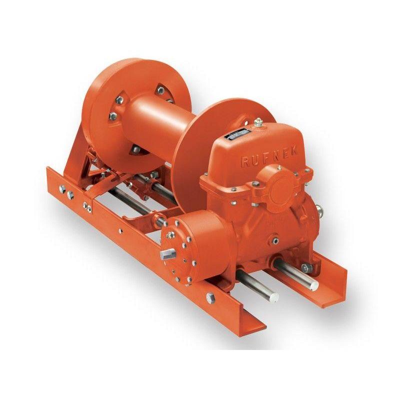 RN30WMLFOMX : Tulsa Winch Rufnek-Series Worm Gear, 30,000 lbs Bare Drum Pull, Mechanical Clutch, No Hydraulic Motor