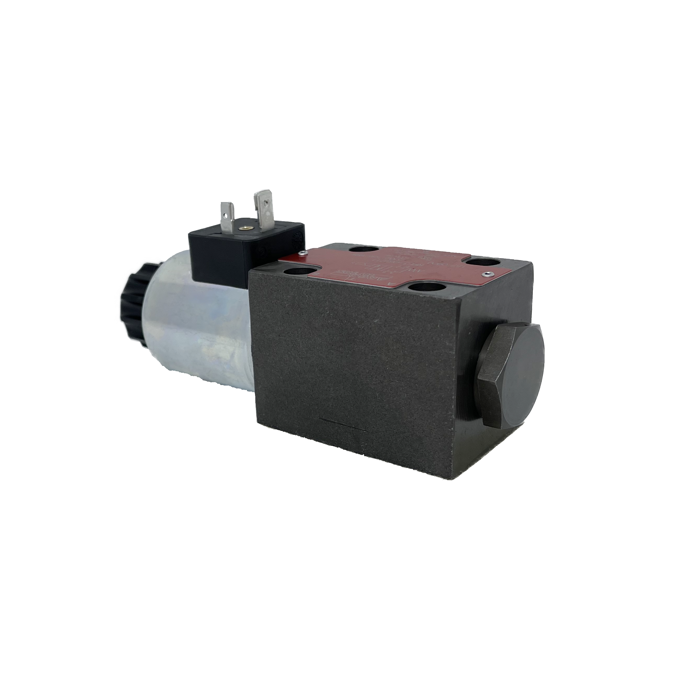 RPE3-062C51/02400E1 : Argo Hytos Directional Control Valve, D03 (NG6), 21GPM, 5100psi, 2P4W, 24 VDC, DIN, Spring Return, Tandem Spool Neutral, Coil Side A
